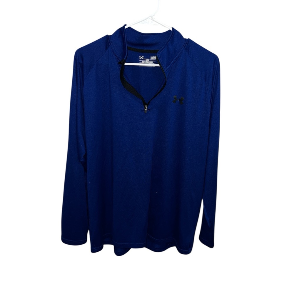 Under Armour Blue Long Sleeve 1/4 Zip Pullover Relaxed Fit Men’s Large